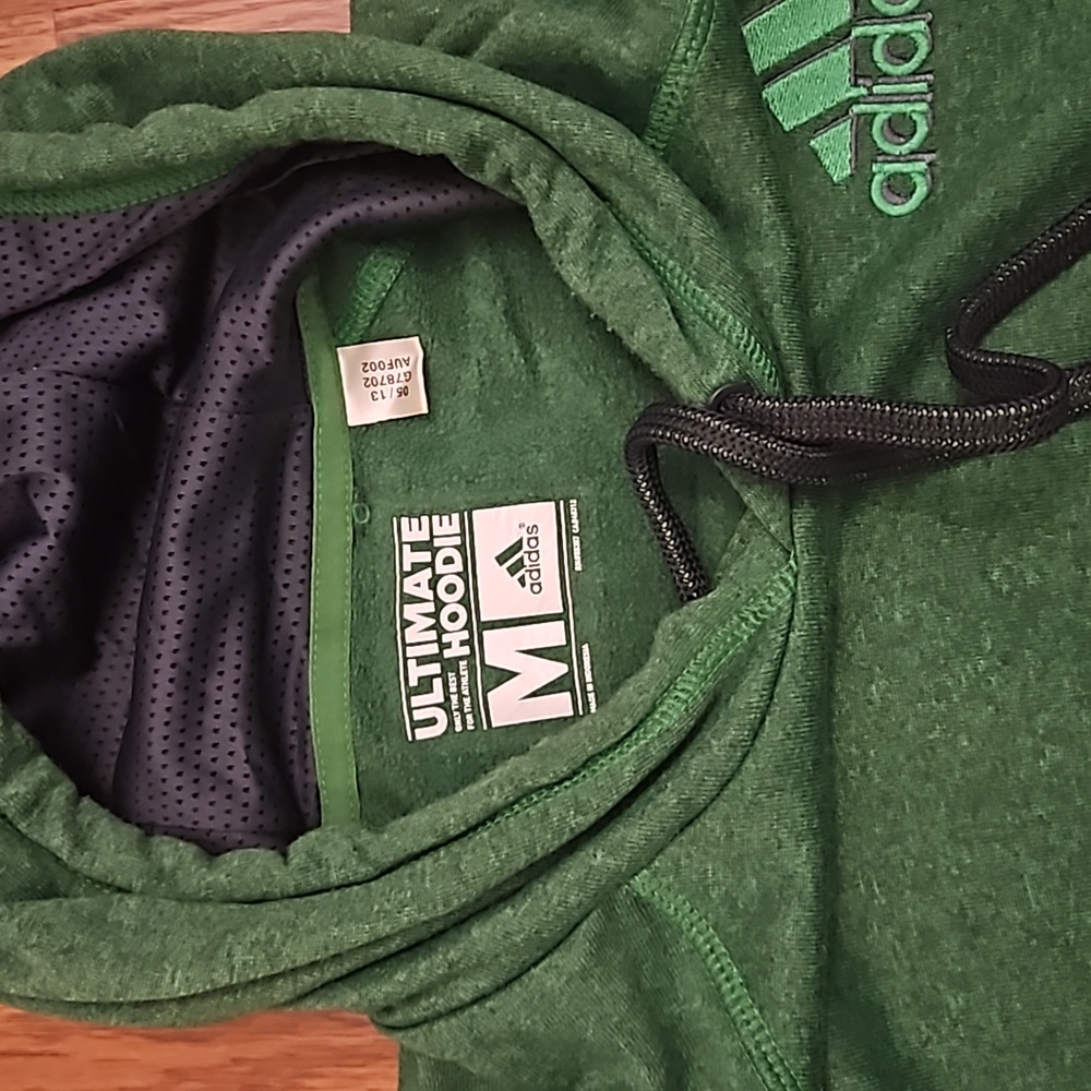 ❌️❌️❌️ SOLD ❌️❌️❌️Adidas ULTIMATE ClimaWarm Fleece Lined Pullover Hoodie/ M - Picture 5 of 8